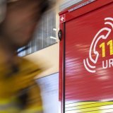 Les pompiers du Service d'incendie et de secours de Genève sont intervenus jeudi après-midi pour un incendie dans le cycle d'orientation des Grandes-Communes au Petit-Lancy (image d'illustration). KEYSTONE/MARTIAL TREZZINI